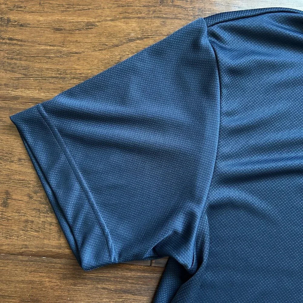Nike mens navy blue polo short sleeve shirt M tennis golf medium - Picture 4 of 6